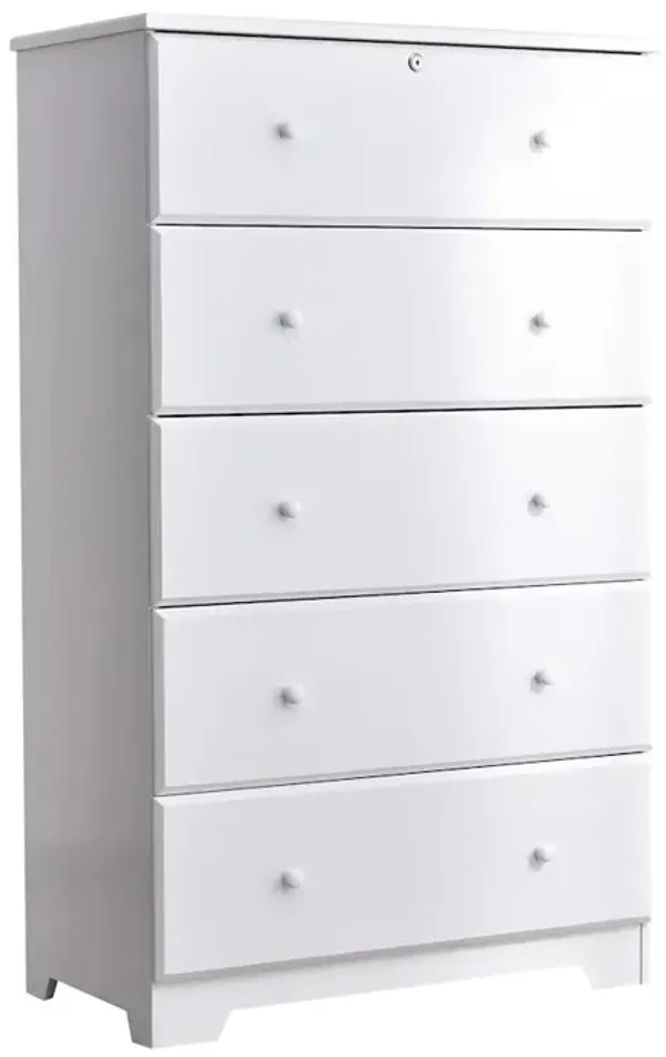 Solid Pine Chest Dresser 5 Drawers