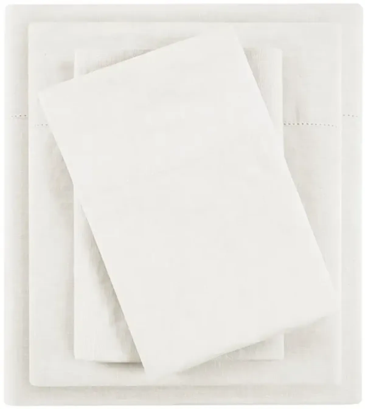 Gracie Mills Arden 4-Piece Breathable Linen Blend Sheet Set