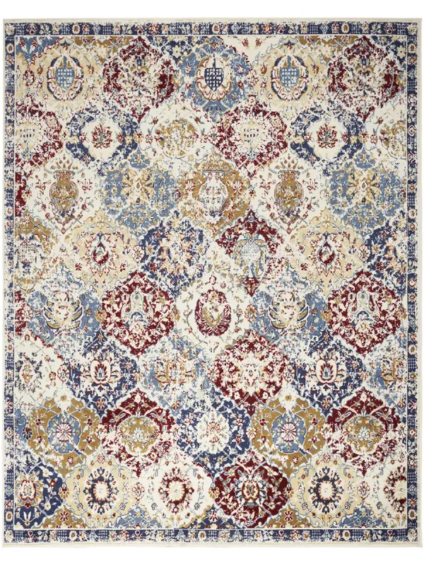 Grafix GRF31 Turquoise/Multicolor 7'10" x 9'10" Rug