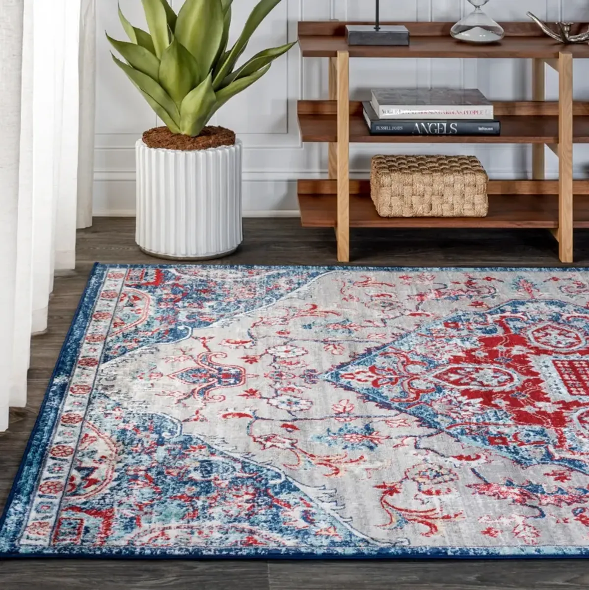 Friv Modern Persian Vintage Medallion Area Rug