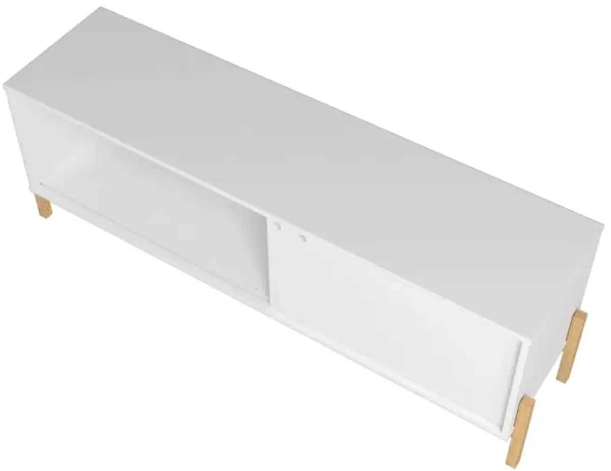 Bowery White TV Stand