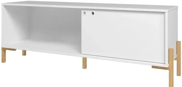 Bowery White TV Stand
