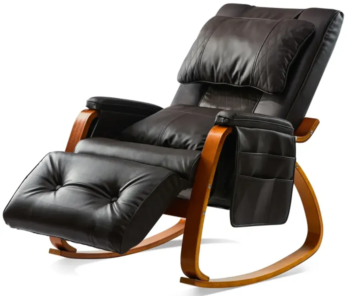 Massage Comfortable Relax Rocking Chair Brown