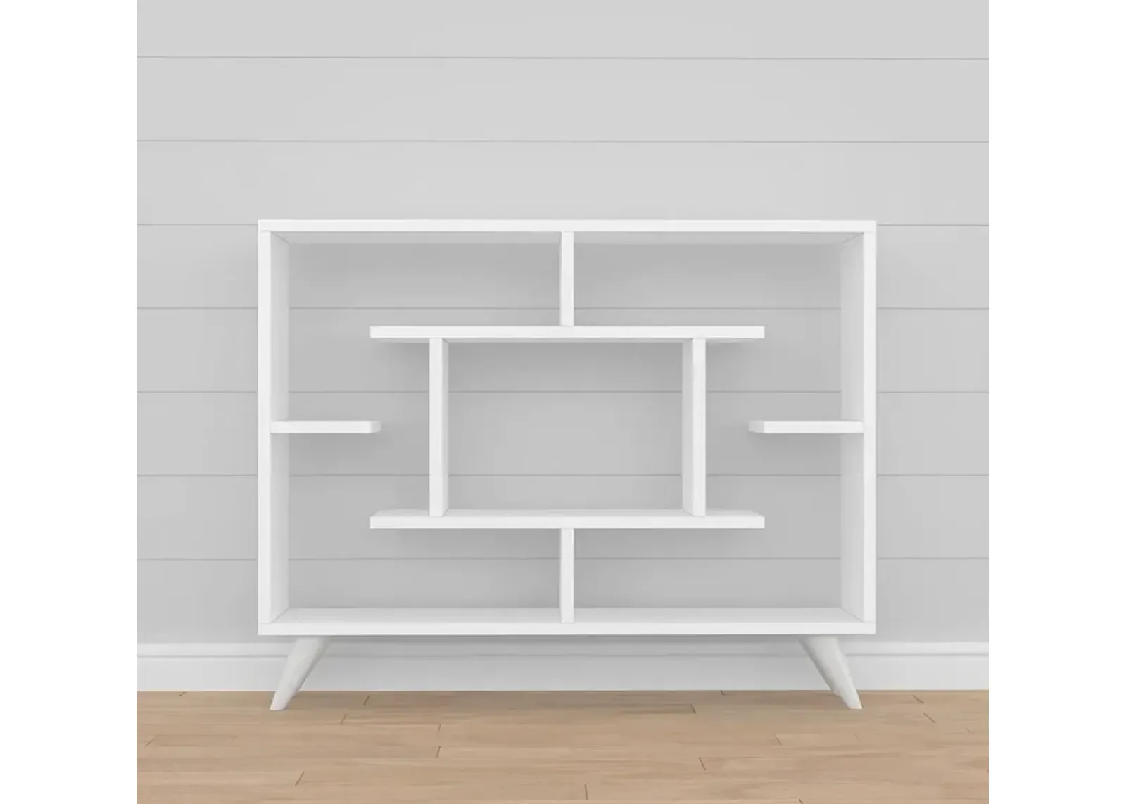 Auggie 30"H x 35,5" W Bookcase White