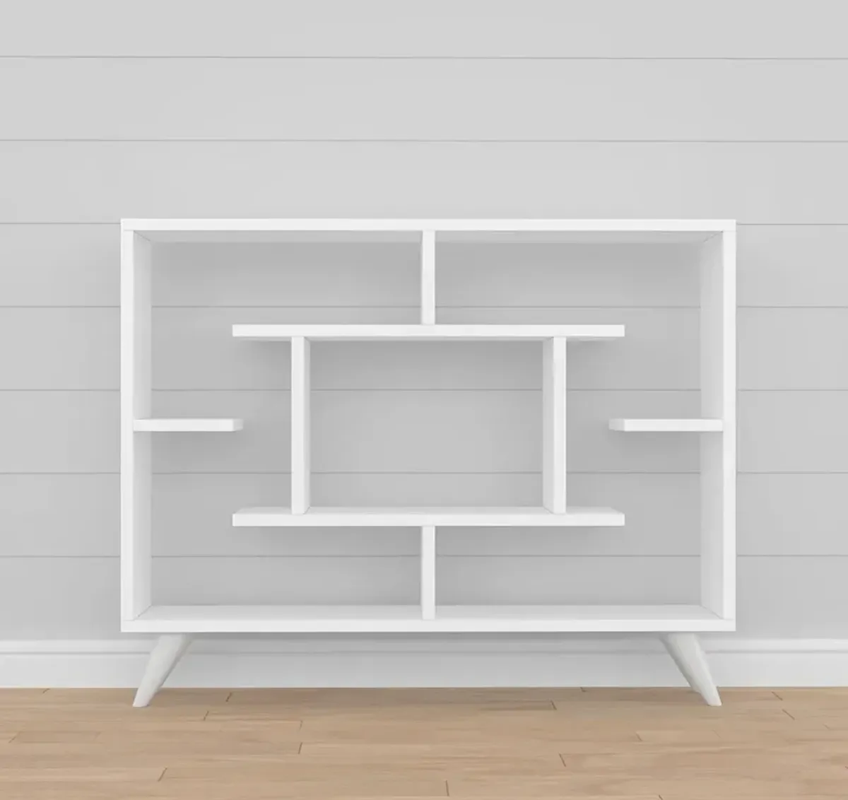 Auggie 30"H x 35,5" W Bookcase White