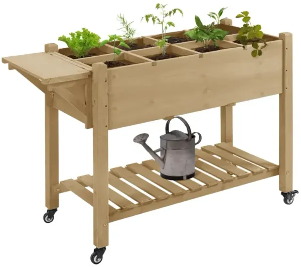 Flower Shelf, Planter Box & Garden Box Multi-Tier Plant Stand for Indoor & Outdoor Gardening Display