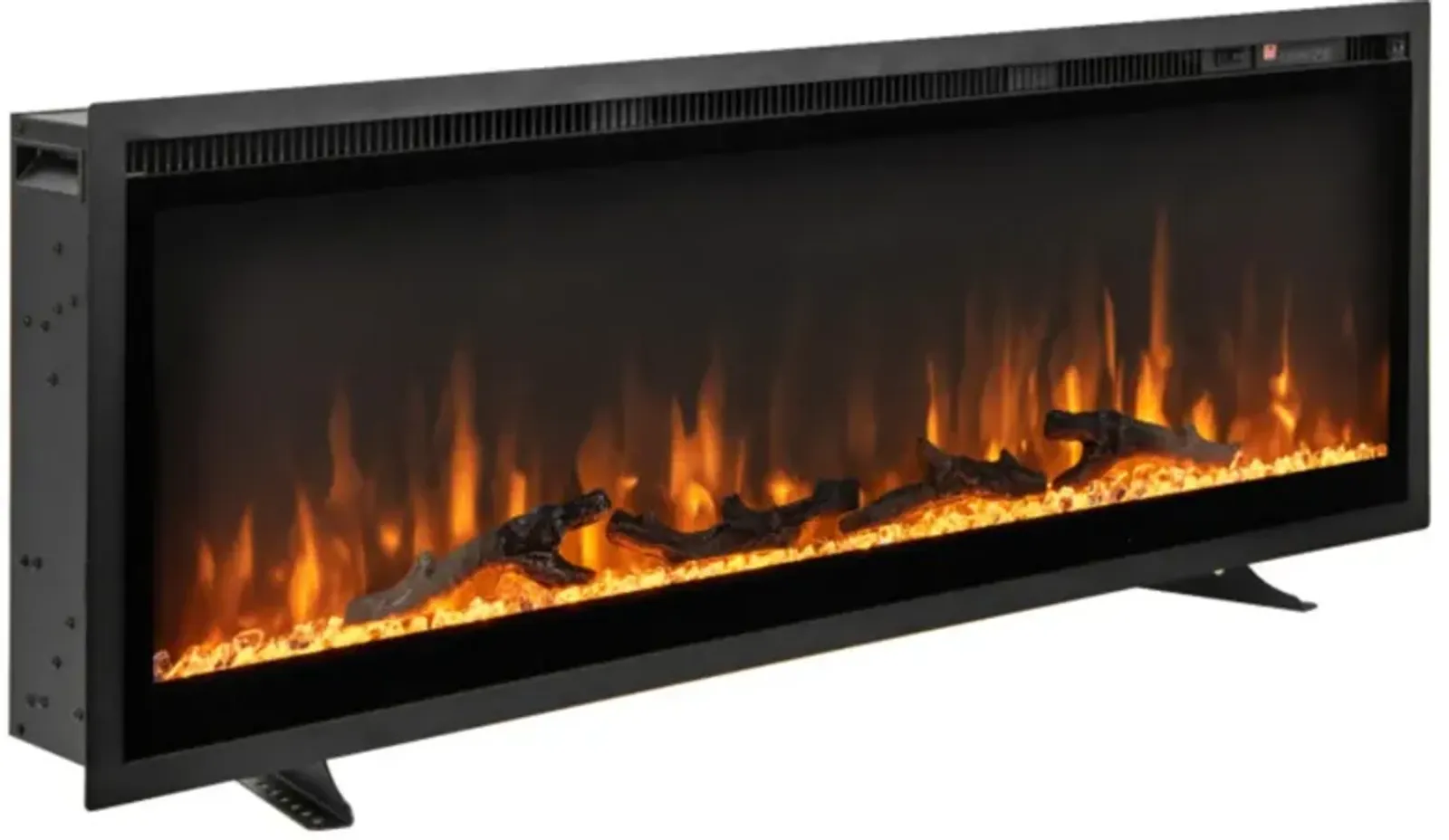 Hivvago Electric Fireplace in-Wall Recessed with Remote Control and Adjustable Color and Brightness