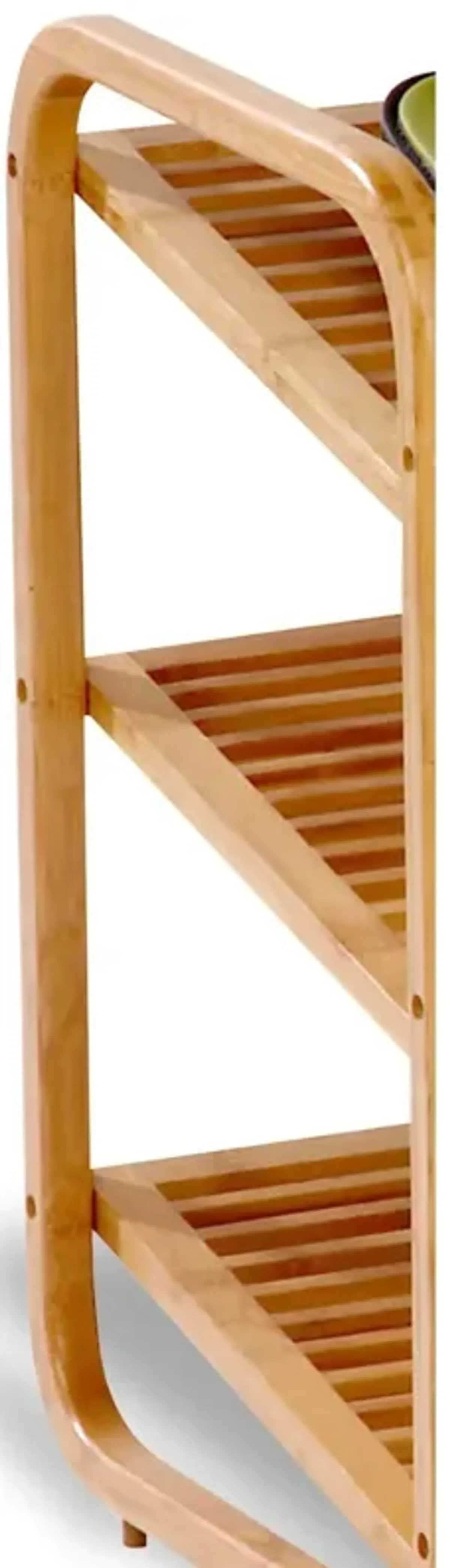 QuikFurn 3-Tier Bamboo Shoe Rack Shelf  - Holds 9-12 Pairs of Shoes