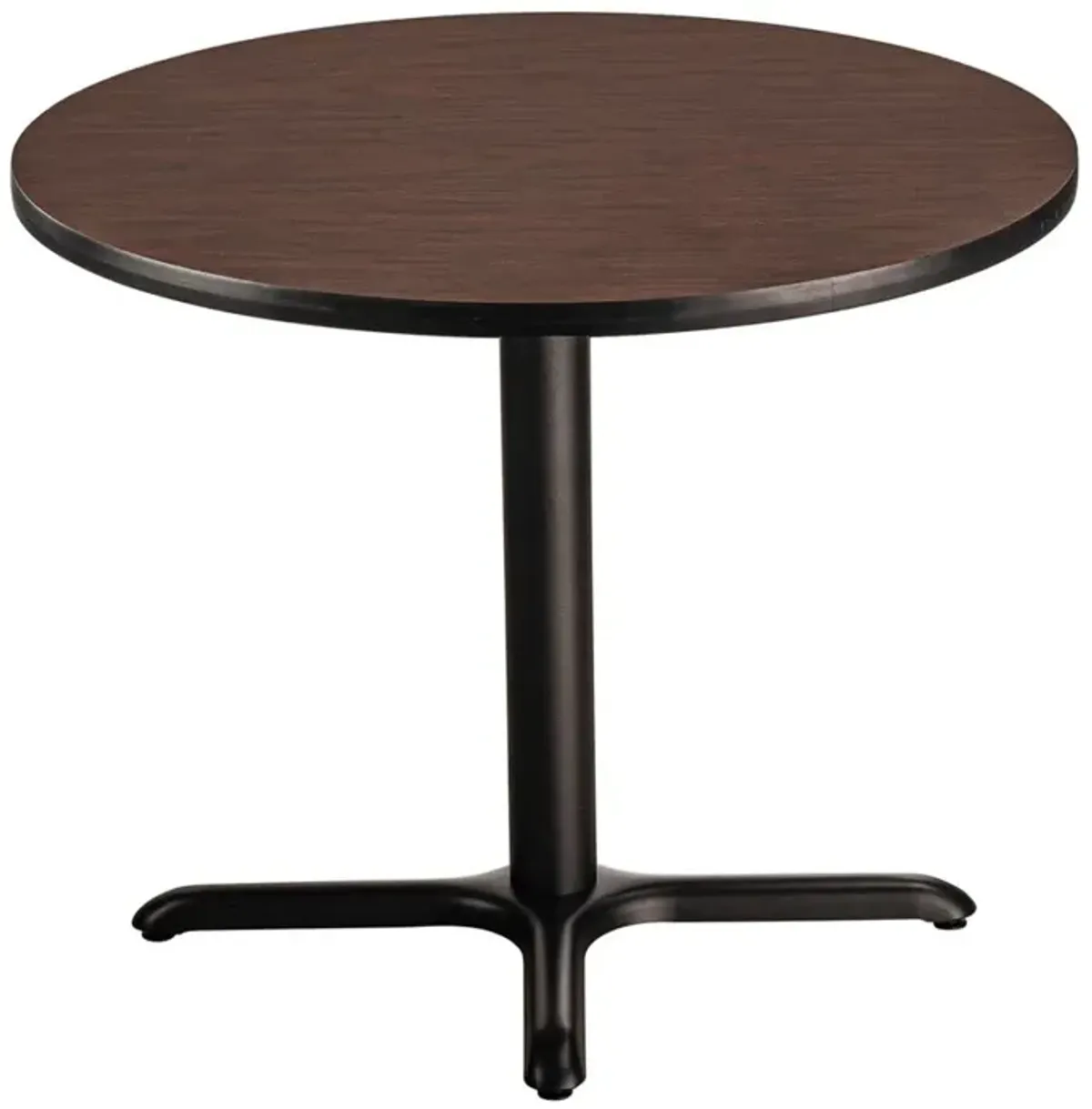 NPS® Café Table, 36" Round, "X" Base, 30" Height, Particleboard Core/T-Mold