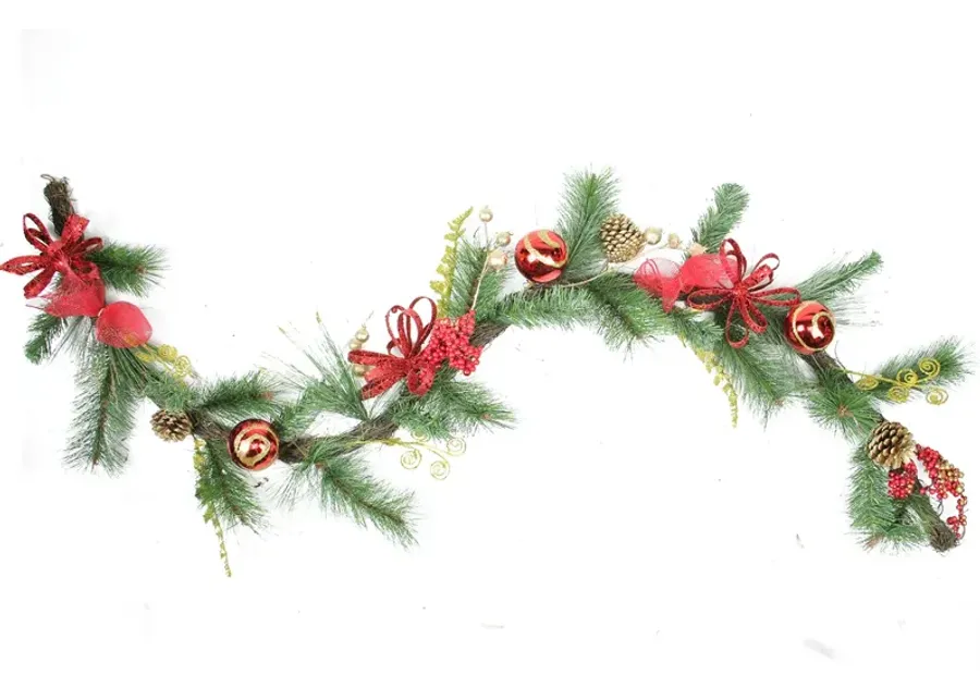 6' x 10" Pinecone Artificial Christmas Garland - Unlit