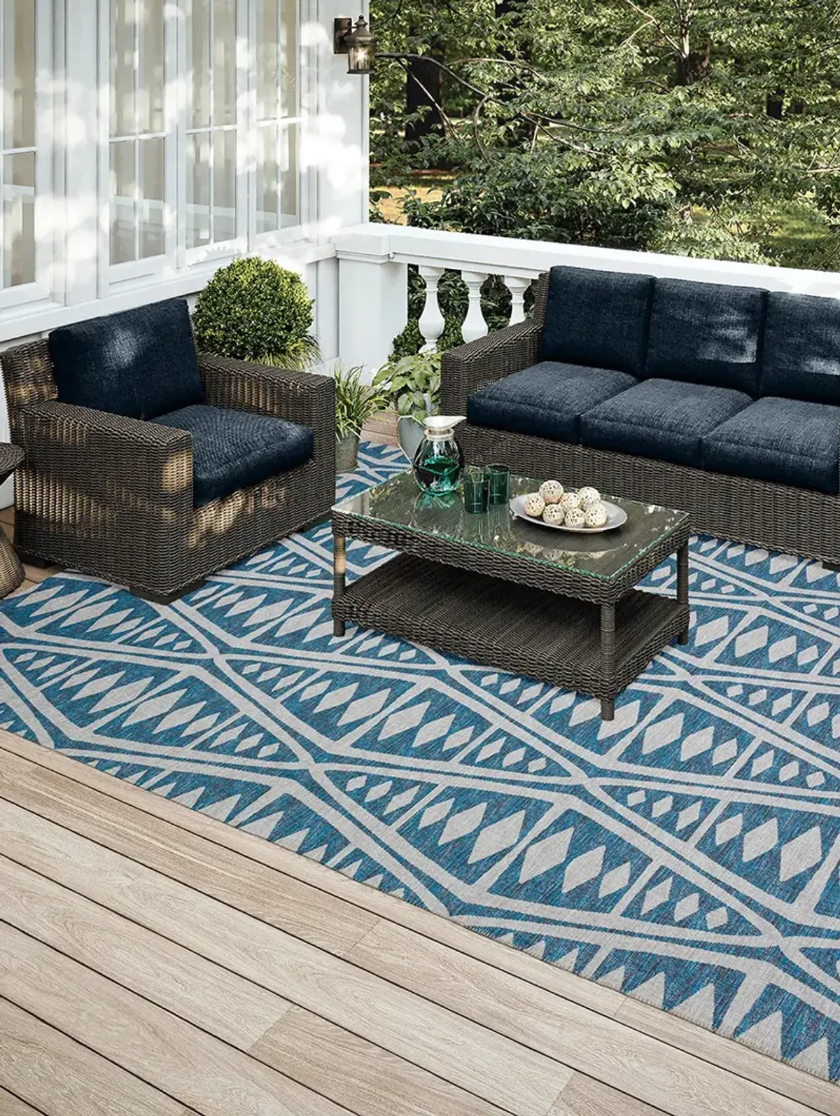 Sedona SN6 Indigo 3' x 5' Rug