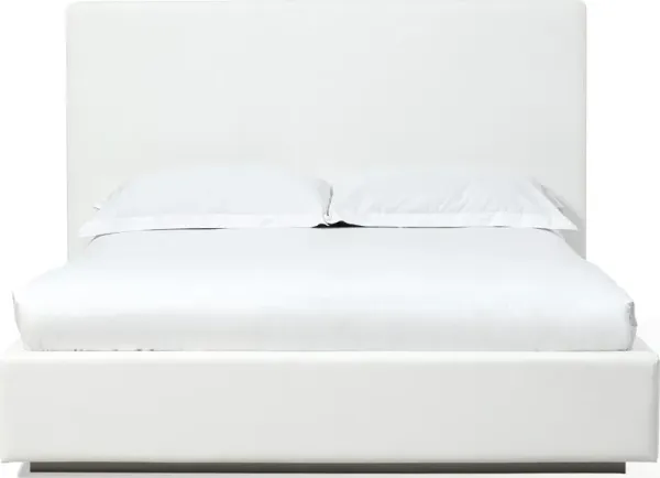 One California King-size Upholstered Footboard Storage Bed