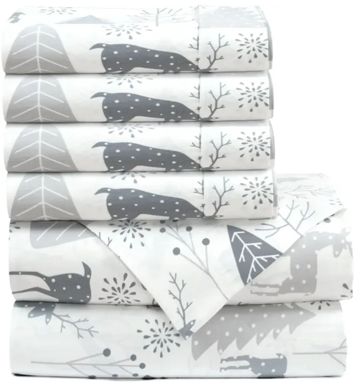 Wonderland Soft Flannel Sheet Set  6Pc