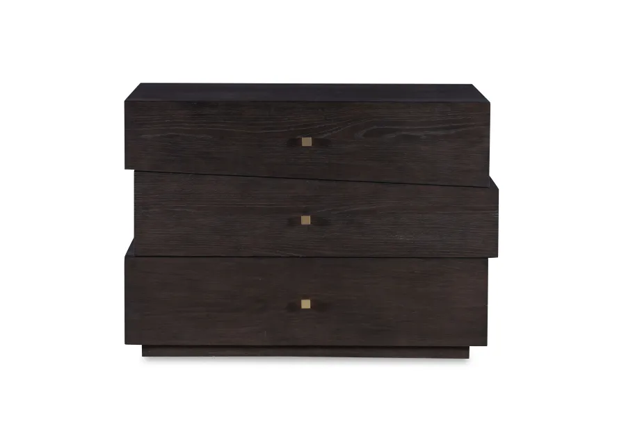 Mocha Three Drawer Chest