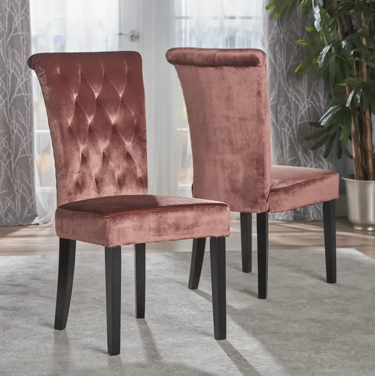 Grand Velvet Tufted Dining Chairs Elevate Your Dining Experience