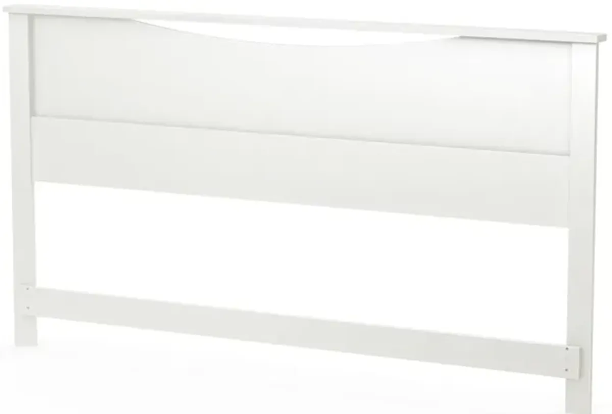 Hivvago King size Contemporary Headboard in White Wood Finish