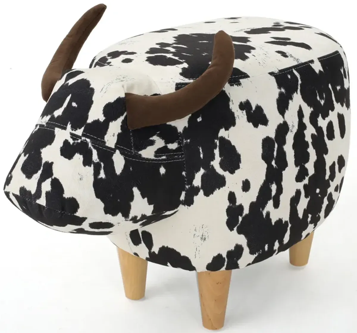 Adorable Cow Ottoman Soft, Stable, Versatile, Whimsical