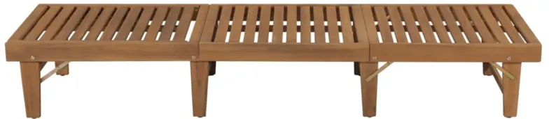 vidaXL Folding Sun Lounger Solid Acacia Wood