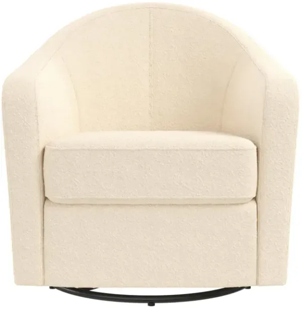 DHP Gentle Swivel Curved Accent Chair