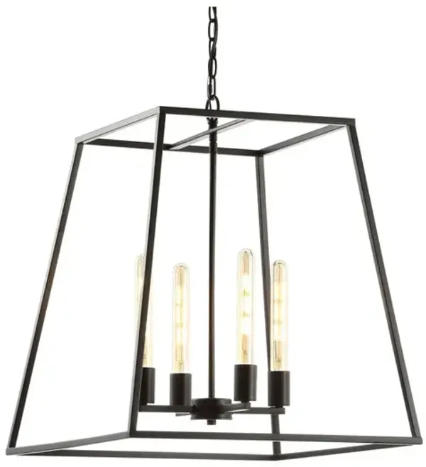 Hutson Iron Modern Angled LED Chandelier