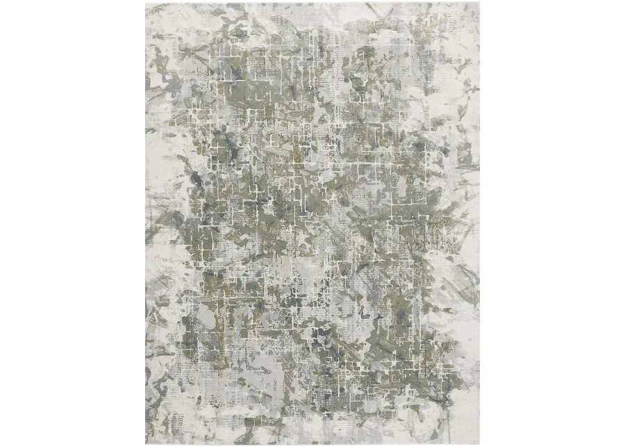 Atwell 3146F Green/Gray/Ivory 3' x 8' Rug