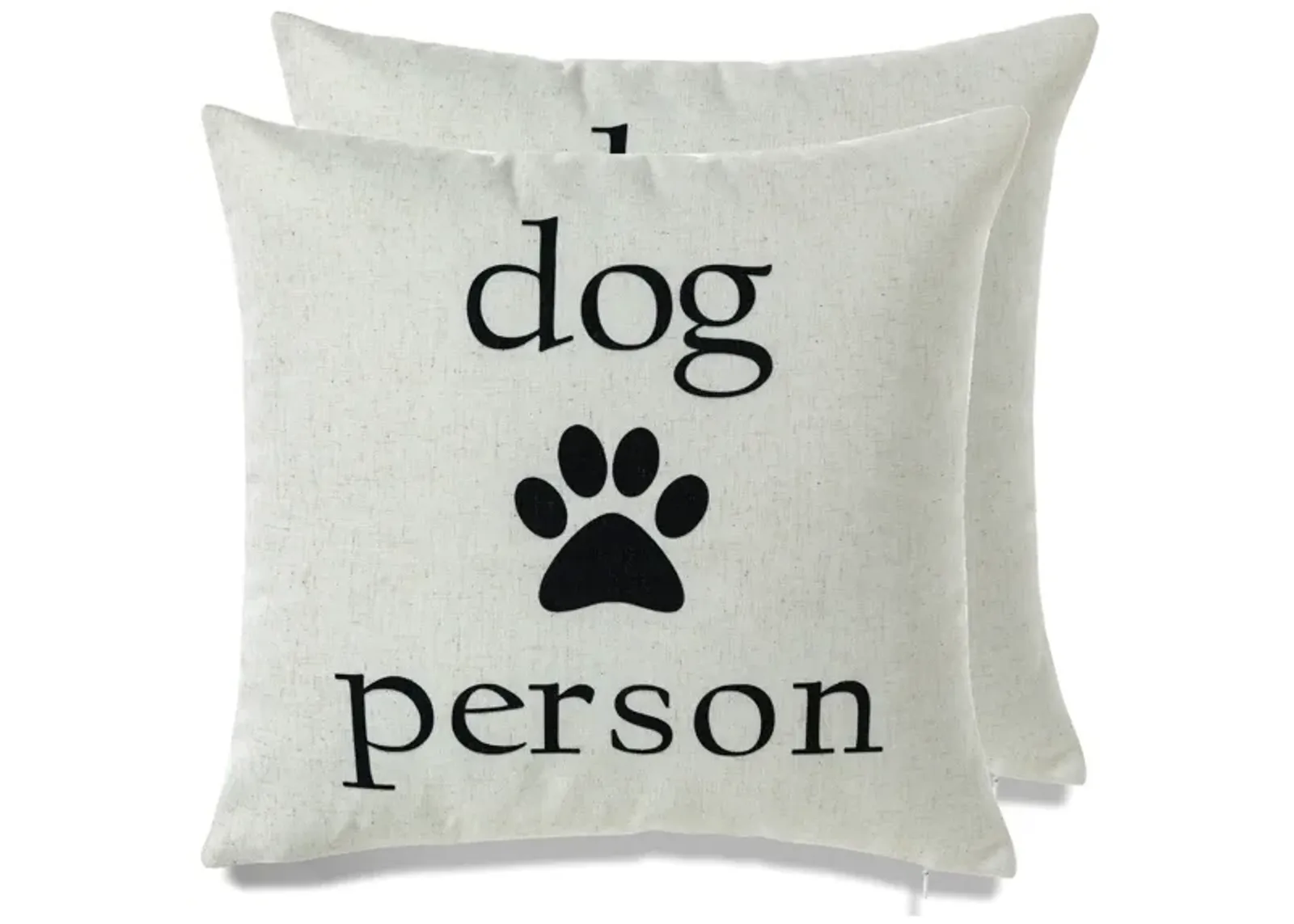 Home and Dog throw pillow - set of 2