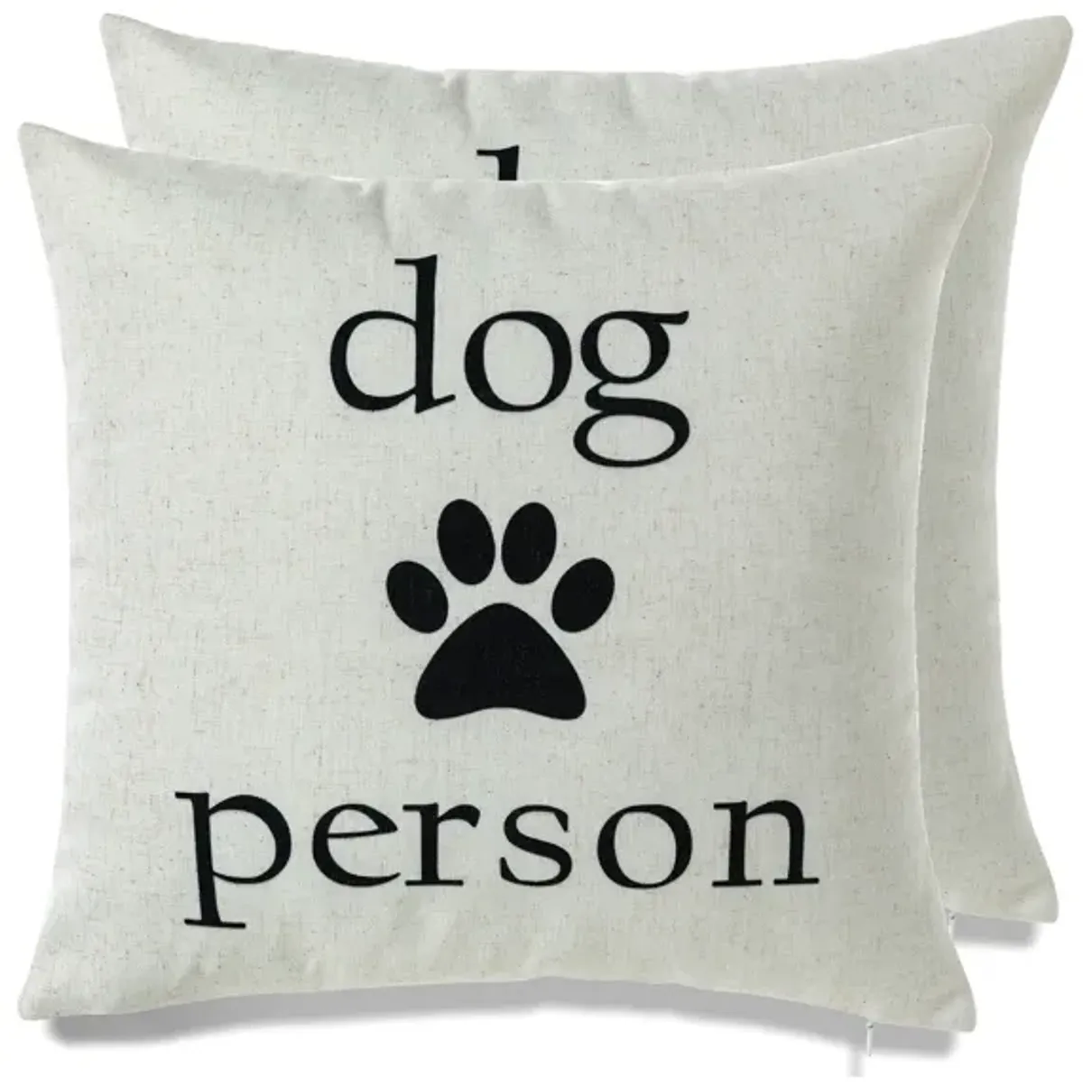 Home and Dog throw pillow - set of 2