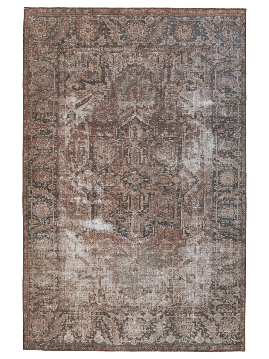 Harman By Katelester Minita Brown 2'6" x 10' Runner Rug