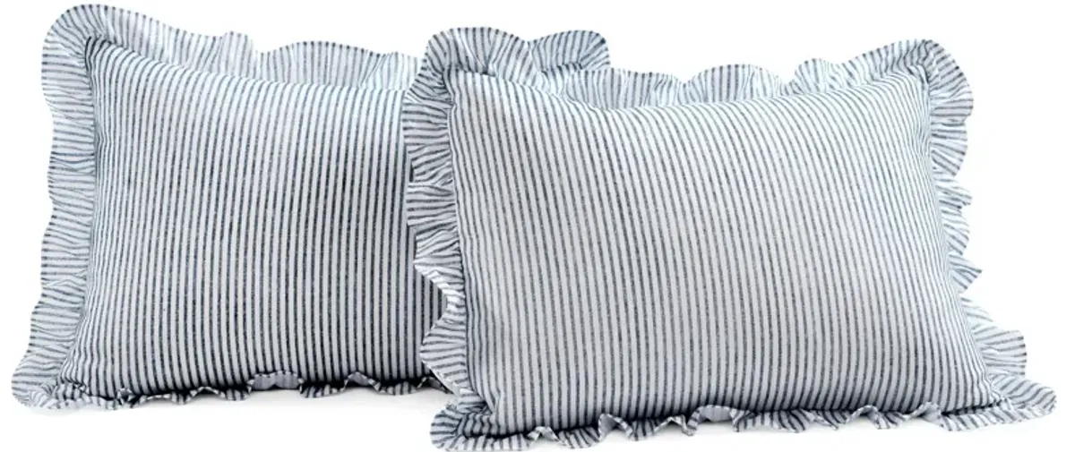 Ticking Stripe Bedspread 3Pc Set