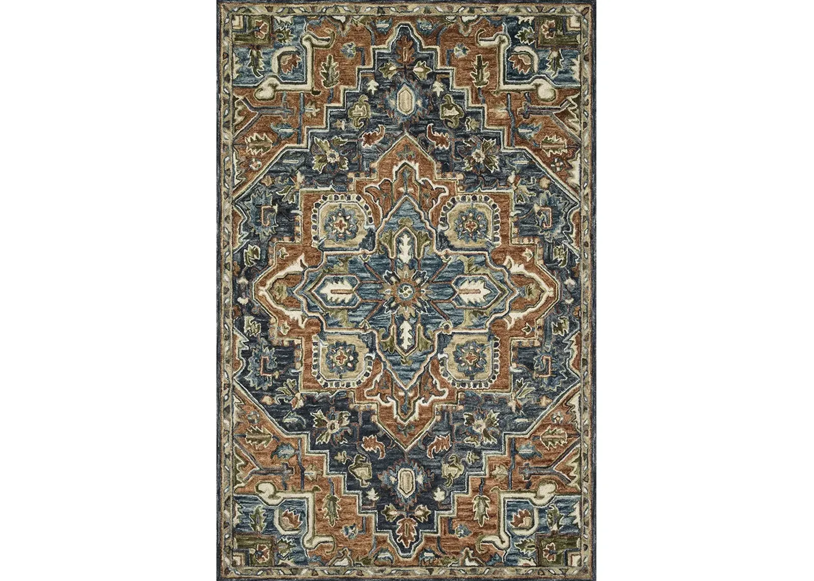 Victoria Rust/Multi 9'3" x 13' Rug