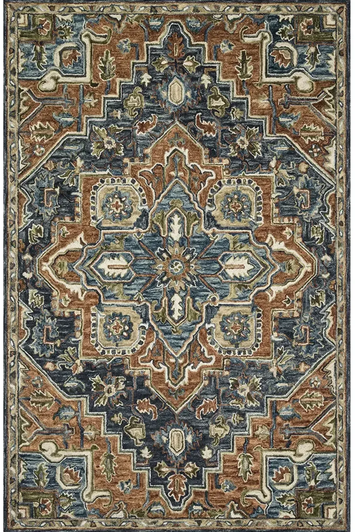 Victoria Rust/Multi 9'3" x 13' Rug