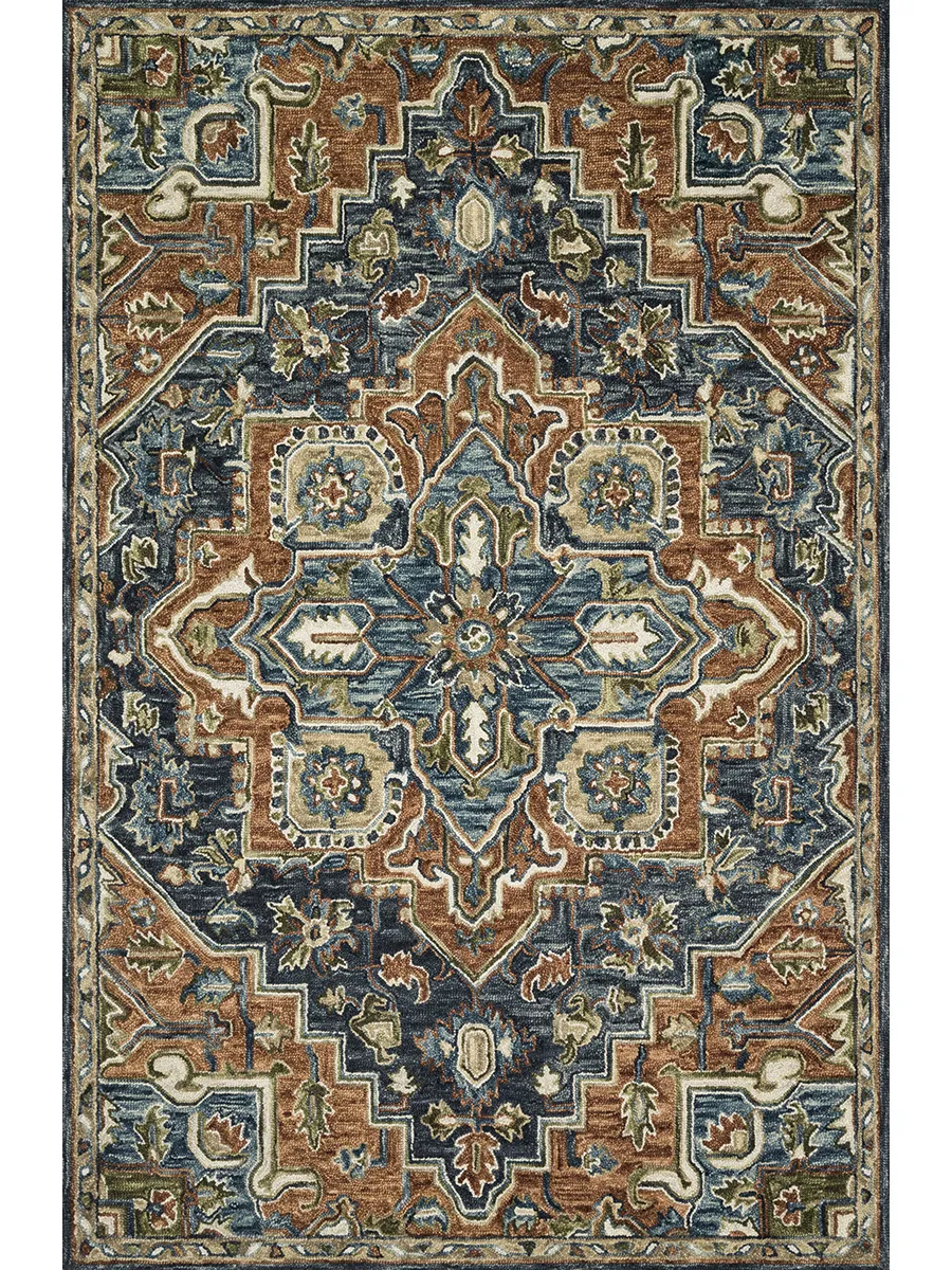 Victoria Rust/Multi 9'3" x 13' Rug