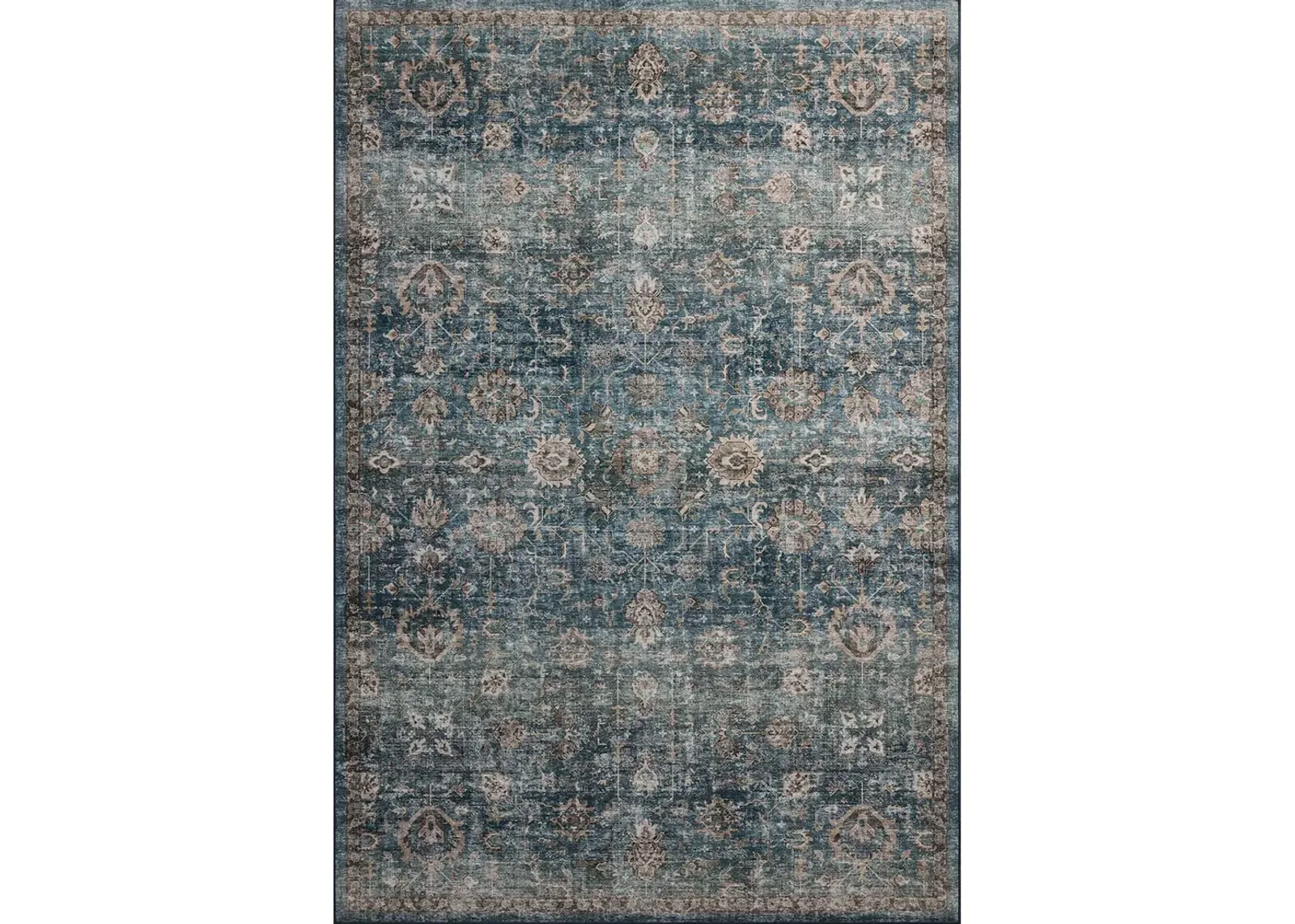 Anniston Lagoon/Natural 6'x6' Round Rug