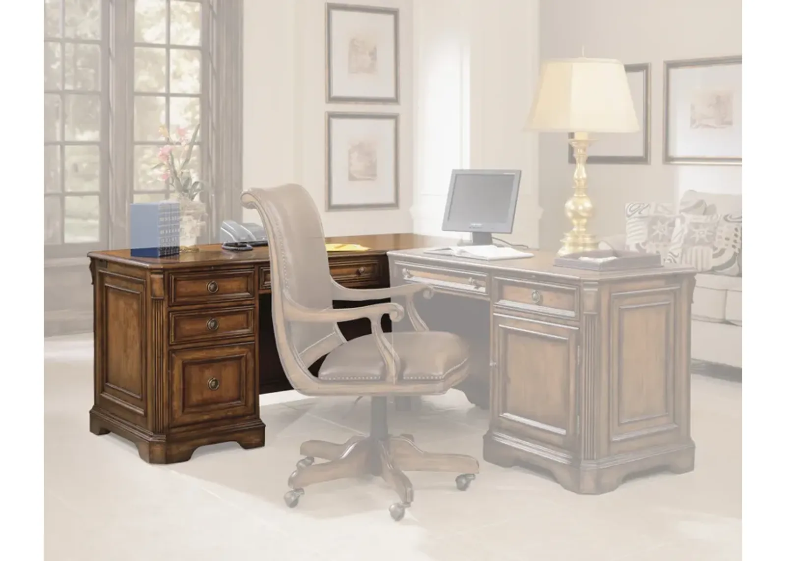 Brookhaven Left Pedestal Desk