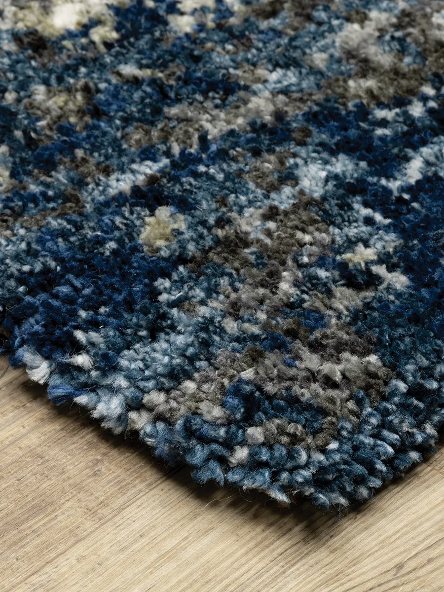 Aspen 2'3" x 7'6" Blue Rug