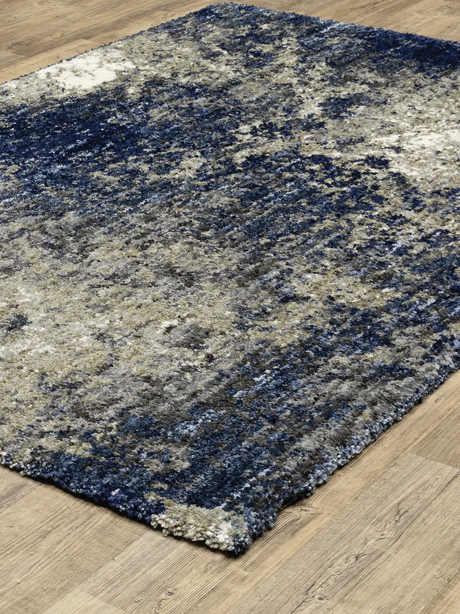 Aspen 2'3" x 7'6" Blue Rug