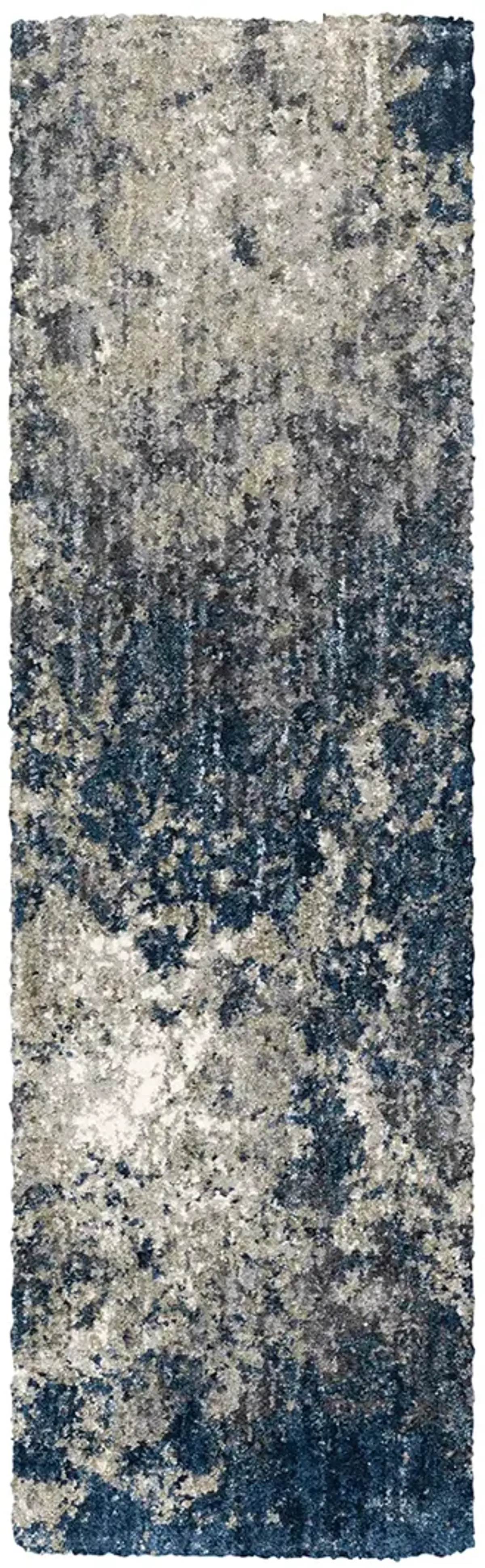 Aspen 2'3" x 7'6" Blue Rug