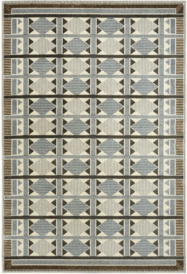 Nordic NRC06 Blue 5' x 7' Rug