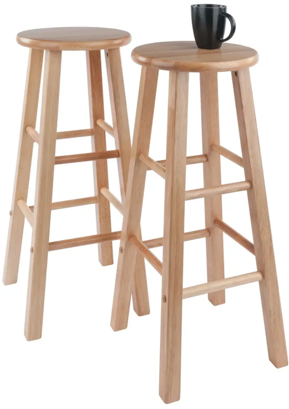 Winsome Element Bar Stools, 2-Pc Set, Natural