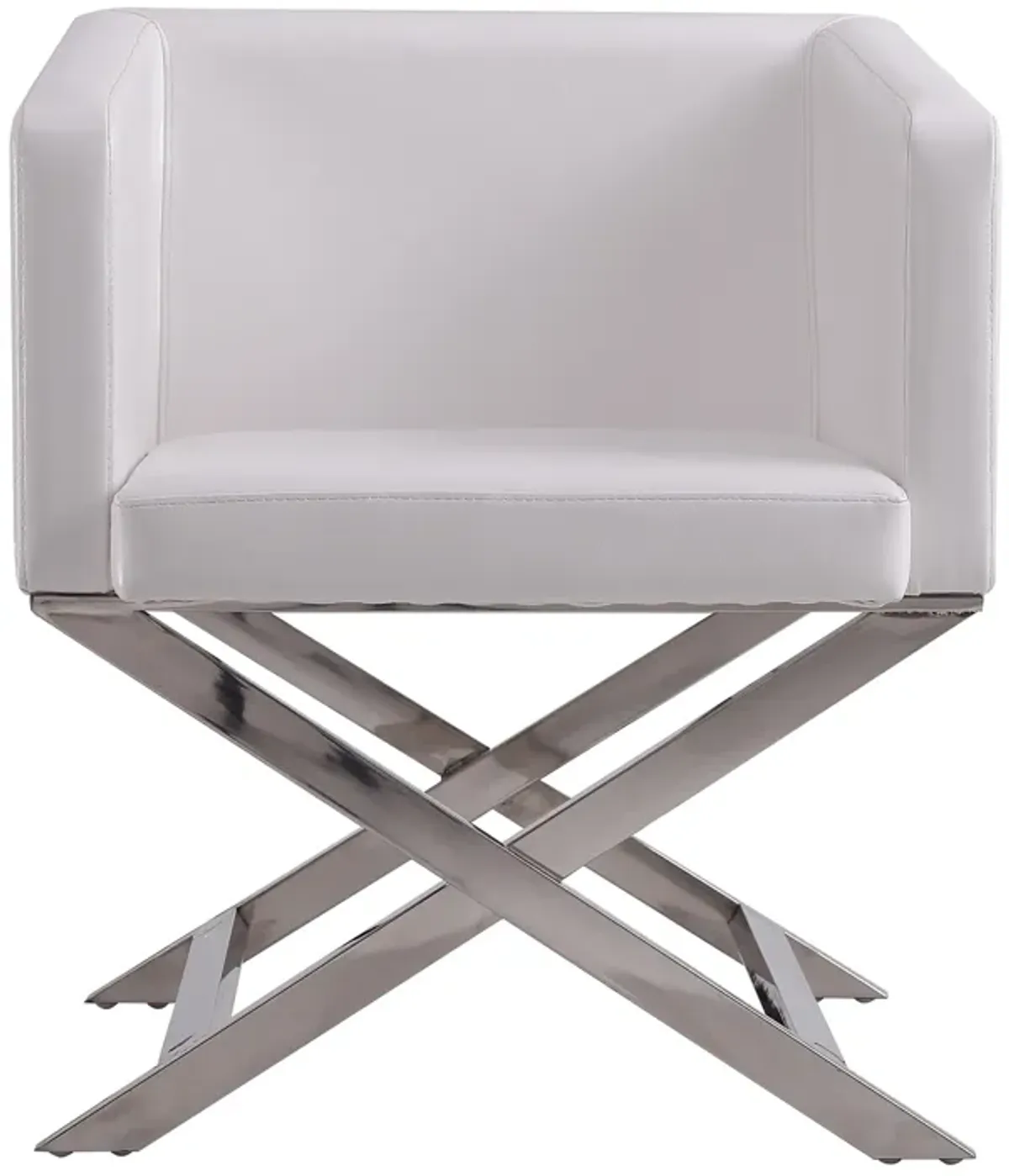 Hollywood White Accent Chair