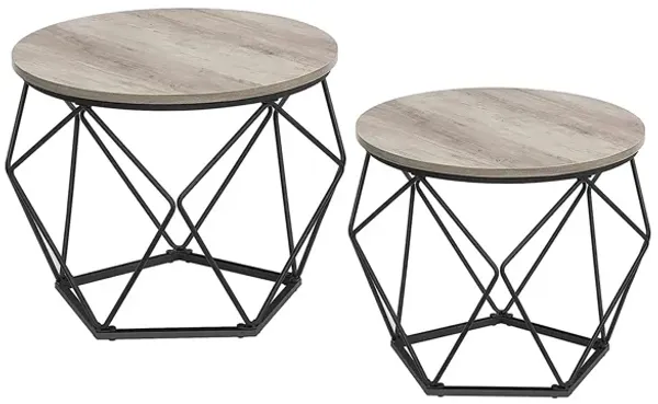 Hivvago Set of 2 Nesting Tables