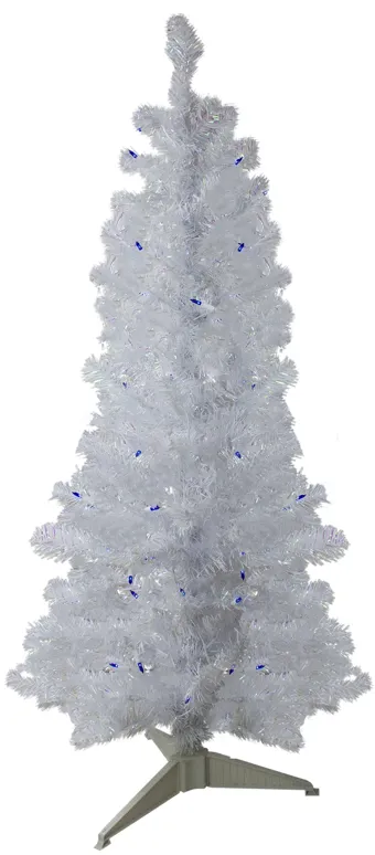 4' Pre-Lit Medium Pine Artificial Christmas Tree - Blue Lights