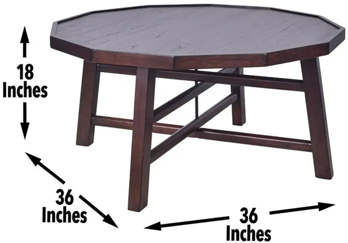 Paisley Cocktail Table Brown