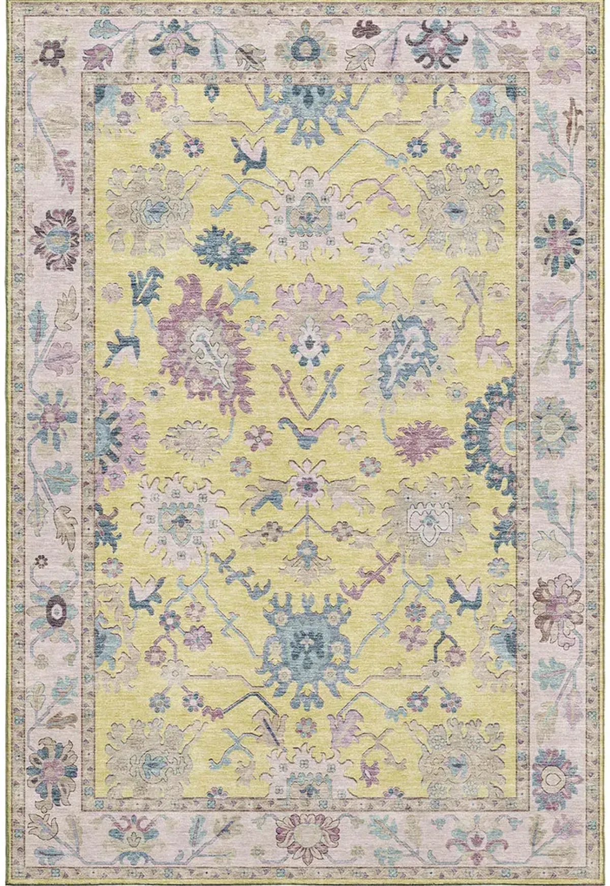 Hatay HY7 Yellow 3' x 5' Rug