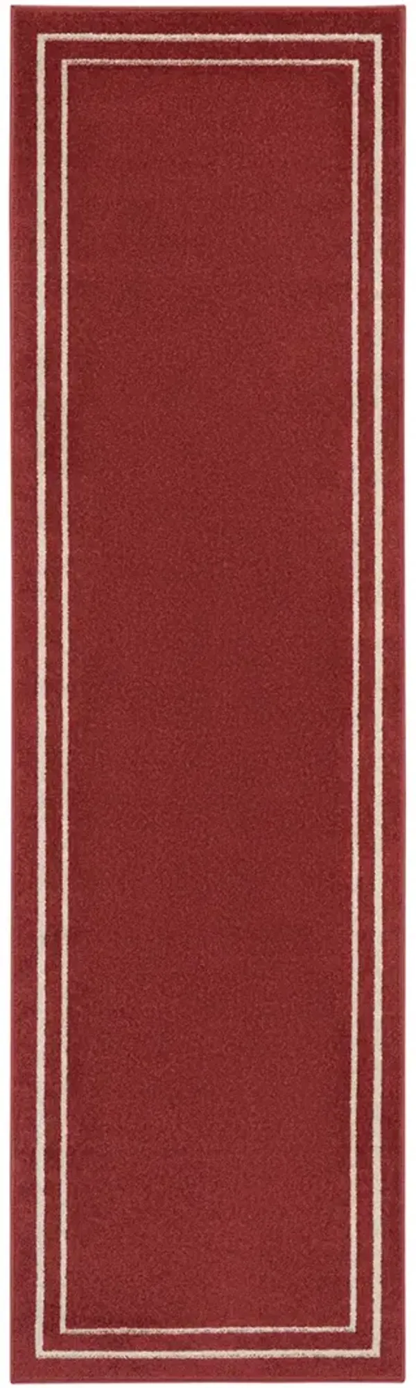 Nourison Essentials NRE02 Brick/Ivory 2' x 6' Rug