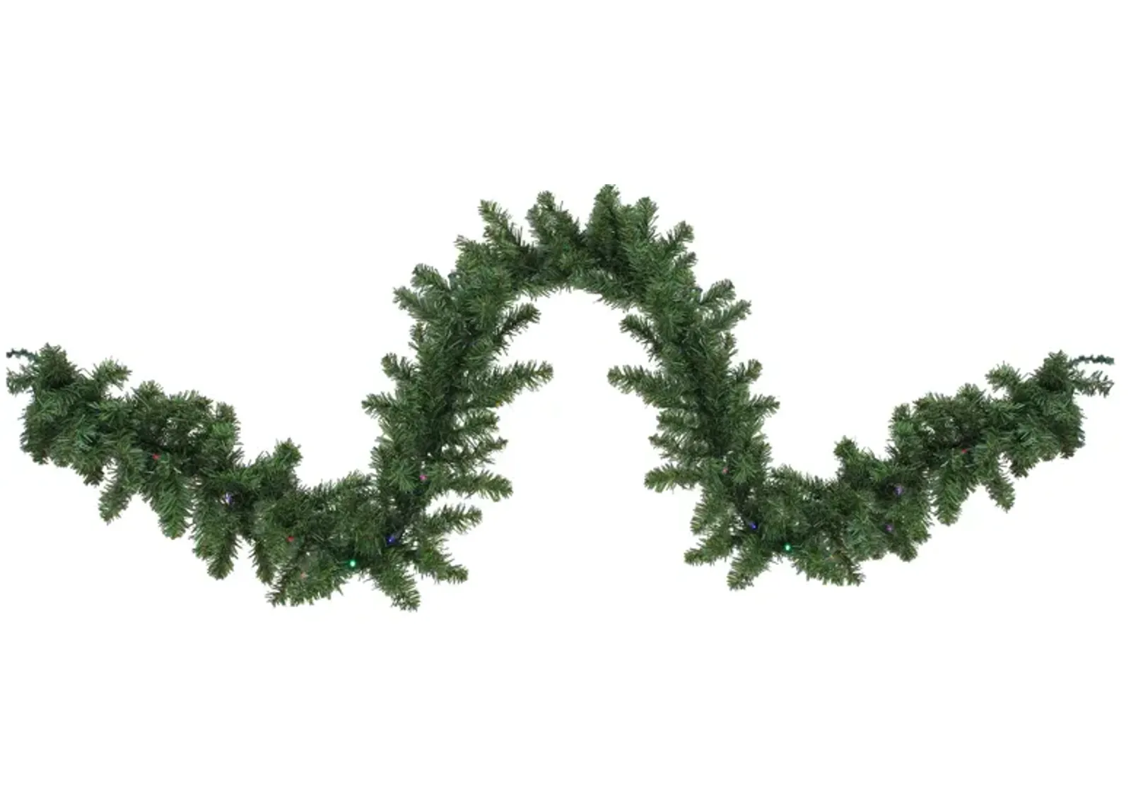 9' x 10" Pre-Lit LED Canadian Pine Artificial Christmas Garland - Multi Lights