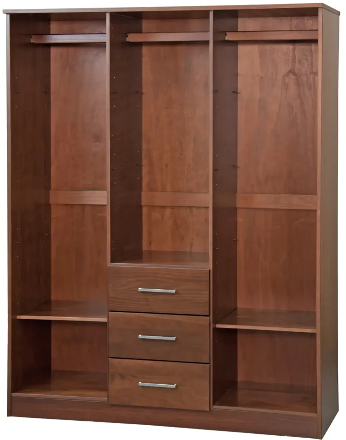 100% Solid Wood Cosmo 3-Door Wardrobe