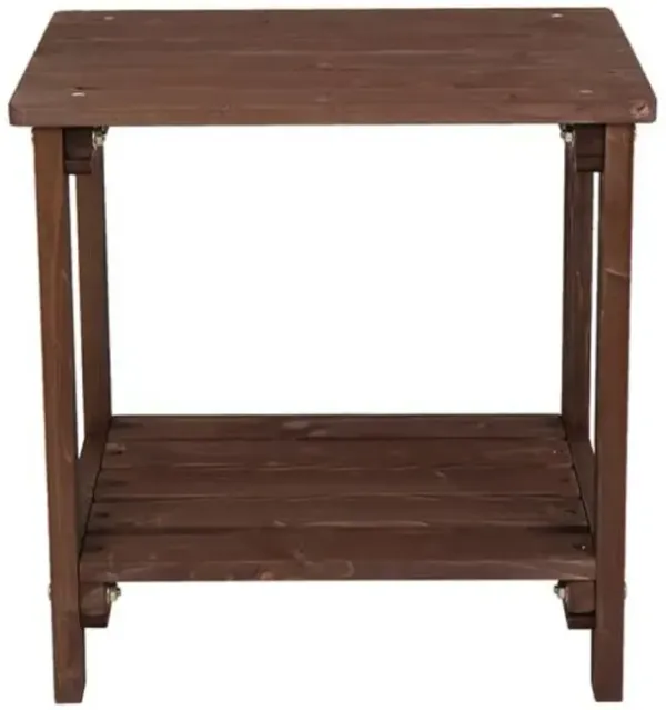 Rectangular Wooden Side Table for Living Room Bedroom and Patio
