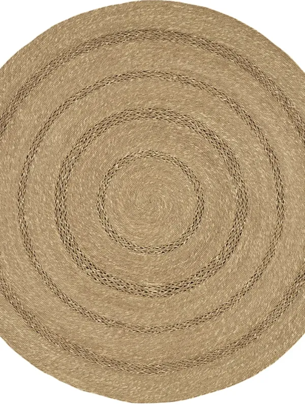 Natural Seagrass NSG01 Natural 4' x Round Rug