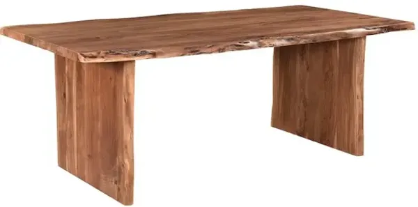 Taran Designs Oren 84 Live Edge Solid Wood Dining Table